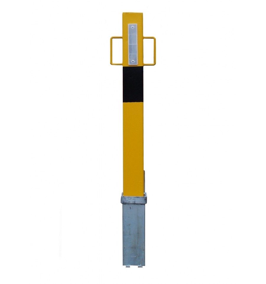 Heavy Duty 140Y Yellow Removable Security Post with Lift Out Handles