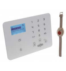 KP9 GSM Wireless Panic Alarm with Wristband Panic Buttons
