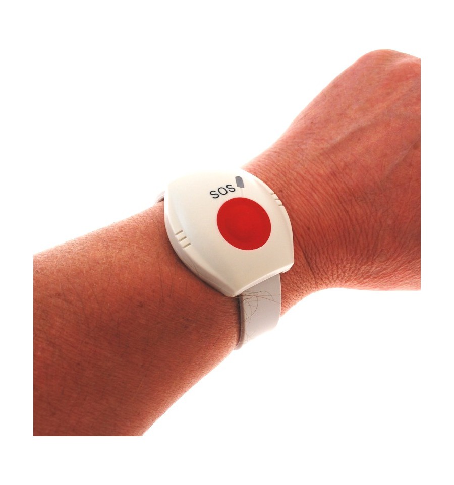 KP9 GSM Wireless 400 metre Panic Alarm with Wristband Panic Buttons