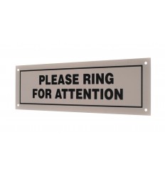 External 'Please Ring' Wall Mounting Sign