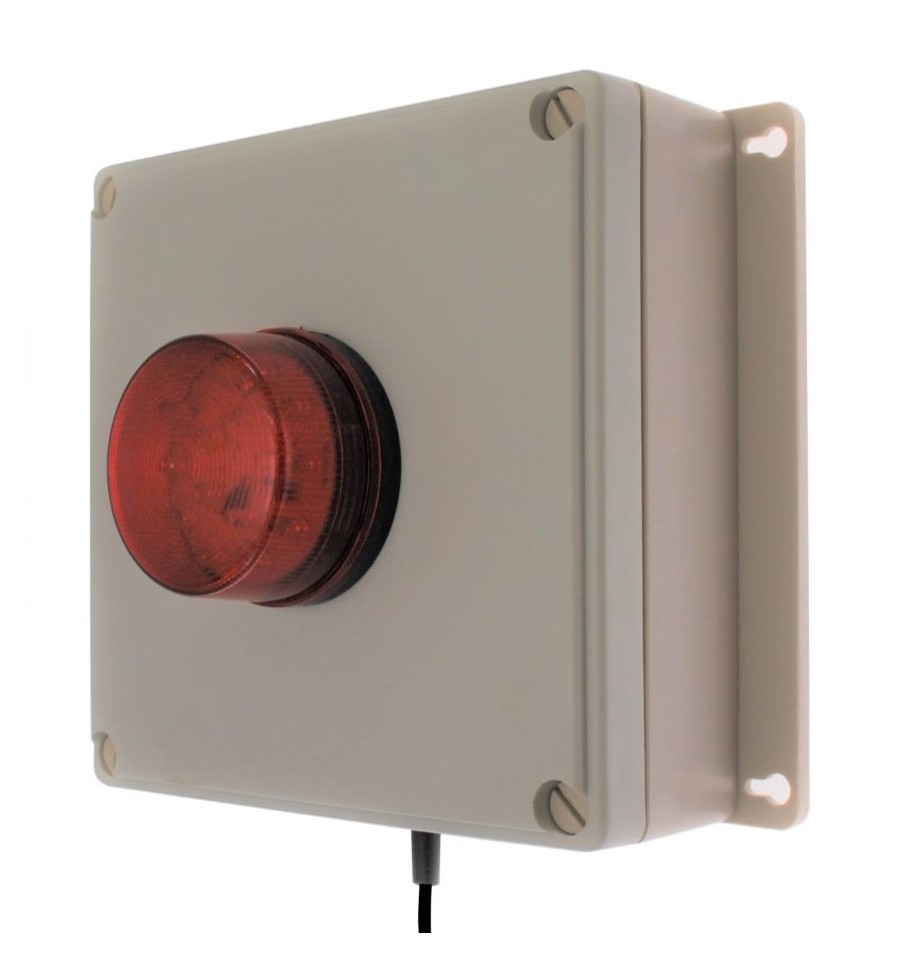 300 ft Wireless Panic Alarm with Buzzer & Flashing LED Strobe.
