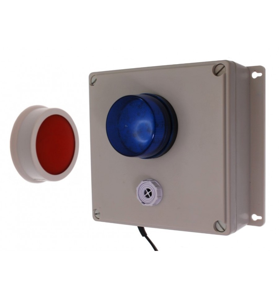 Wireless SB SOS Panic Alarm System with Siren & Blue ...