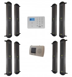 Comprehensive 2B-100 Solar Wireless DA600+ Perimeter Beams & KP9 4G Auto-Dialler System