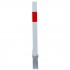 White & Red 100P Removable Parking & Security Post