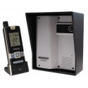 Wireless Gate & Door Intercom (UltraCom2 No Keypad) Silver & Black Hood 