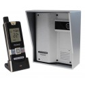 Wireless Gate & Door Intercom (UltraCom2 No Keypad) Silver with Silver Hood 