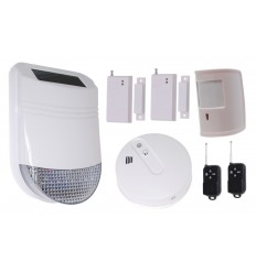 House Burglar Alarm Wireless Sentry Pro Solar Kit 2 Solar Powered Siren 