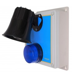 Wireless Alarm 'S' Type Siren Control Panel with 118 Decibel Siren & Blue Flashing LED