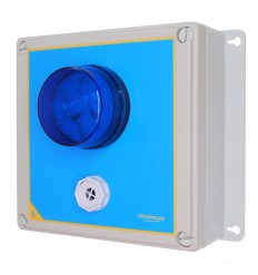 Wireless Alarm 'S' Type Siren Control Panel with Adjustable Siren & Blue Flashing LED