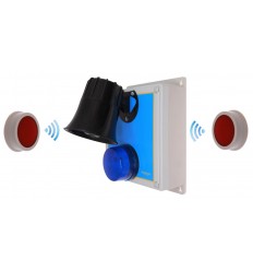 900 ft Wireless 'S' Range DA600+ Loud Panic Alarm with Under Desk or Wall Panic Button