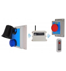 Extra Long Range 1800 metre Loud Wireless SOS & Lockdown Alarm 