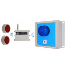 3600 ft Wireless 'S' Range DA600+ Panic Alarm with Under Desk or Wall Panic Button