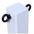 White 100P Removable Security Post & 2 x Chain Eyelets