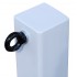 White 100P Removable Security Post & 1 x L/H Chain Eyelet
