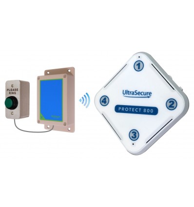 Wireless Flashing LED Commercial Doorbell Kit Long Range Wireless Protect-800