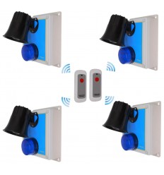 Wireless SOS & Lockdown Panic Siren Alarm with Portable Panic Buttons