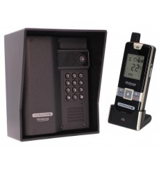 Wireless Gate & Door Intercom with Keypad (UltraCom2) Black & Black Hood