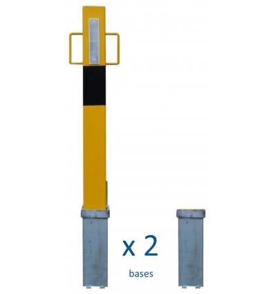 Heavy Duty Removable Security Post with Lift Out Handles