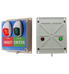 Green & Red Wireless Door Entry Lights for Shops & Retail