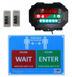 Wireless Customer Entry Traffic Light Kit C with 2 x Intelligent Portable Controllers