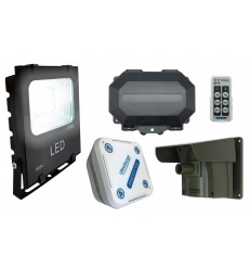 Floodlight Long Range Driveway PIR Alarm with Outdoor & Indoor Receiver