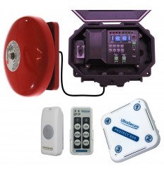 Wireless Commercial Bell Kit with additional Chime Receiver