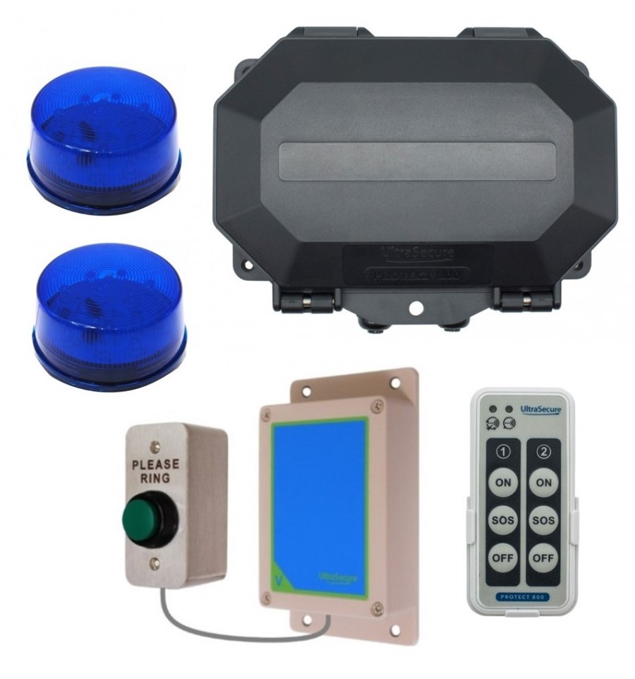Wireless Commercial Flashing LED Doorbell Kit