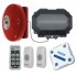 Twin Push Button Wireless Commercial Bell Kit with additional Chime Receiver