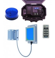 Long Range Wireless Gate Alert with Outdoor Receiver & Flashing Strobe