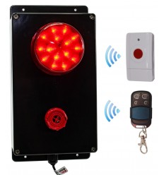 Wireless KPB Shop Panic Alarm with Multi-tone Siren & Flashing Strobe