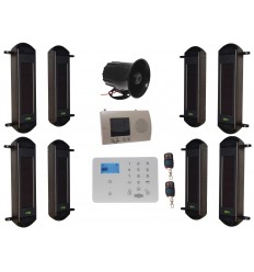 Complete 1B Wireless GSM Perimeter Alarm with Siren