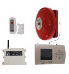 Extra Long Range (6000 ft) Wireless Warehouse 'S' Bell System with Internal Push Button