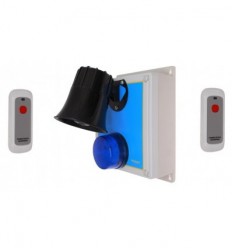 Wireless SOS & Lockdown Panic Siren Alarm with Portable Panic Buttons