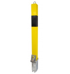 H/D Yellow 100P-K Removable Parking & Security Post with Top mounted Eyelet  (001-4410 K/D, 001-4400 K/A)