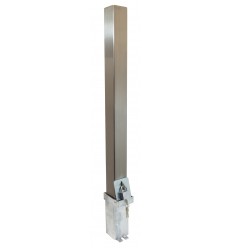 H/D Stainless Steel 100P-K Removable Parking & Security Post (001-4450 K/D, 001-4440 K/A)