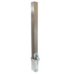 H/D Stainless Steel 100P-K Removable Parking & Security Post (001-4450 K/D, 001-4440 K/A)