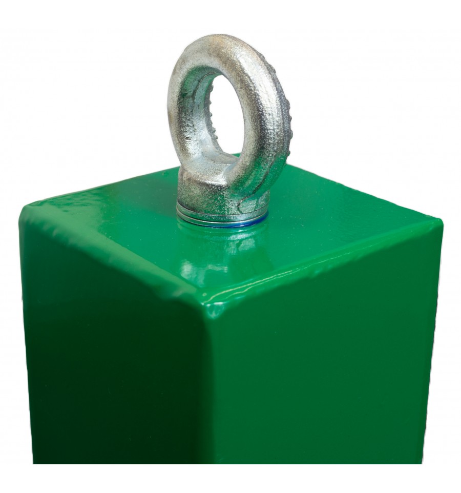Green100P Removable Parking & Security Post, Padlock & Top Eyelet