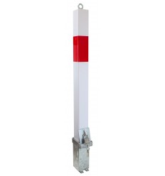 H/D White 100P Removable Parking & Security Post