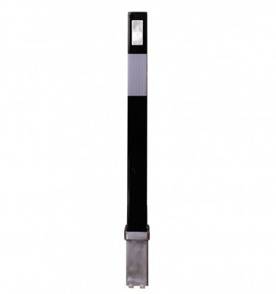 Black 100P Removable Security Post with Reflective Stickers.