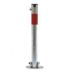 610G Fold Down Galvanised with Red Band Parking Post (001-0042 K/D, 001-0032 K/A)