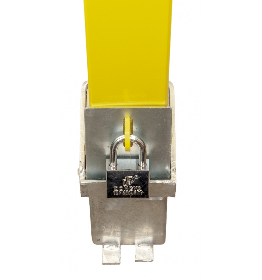 H/D Yellow 100P Removable Parking & Security Post with Red Reflector