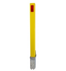 H/D Yellow 100P Removable Parking & Security Post with Red Reflector (001-3853 K/D, 001-3843 K/A)