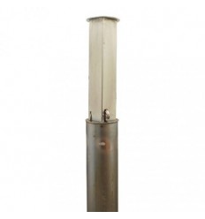 TP-100 Fully Telescopic Plain Galvanised Security Post (001-0610 K/D, 001-0600 K/A)