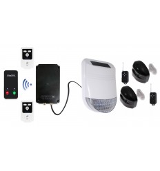 HY Outdoor Solar Wireless Siren Alarm Kit 2 & Battery 4G Auto-Dialler