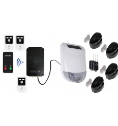 4G HY Outdoor Solar Wireless Siren Alarm Kit 3 & Battery 4G Dialler