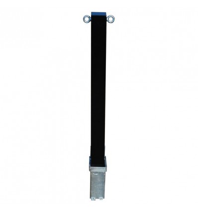 H/D Black 100P Removable Parking Post & Chain Eyelets