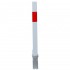 White & Red 100P Removable Parking & Security Post