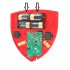 Wireless Smart Alarm Battery Powered Siren, Flashing Strobe & Control Panel (battery location)