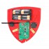 Wireless Smart Alarm Battery Powered Siren, Flashing Strobe & Control Panel (learn button)